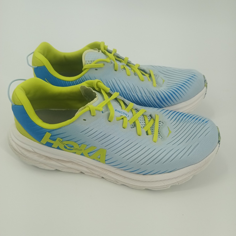 Hoka Rincon 3 Mens Running Shoes Ice Water Radiant Yellow 1119395 IWDB Size 11D